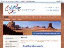 Tablet Screenshot of advisortax.com